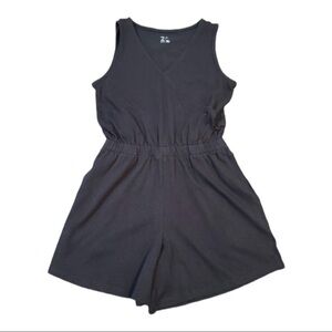 Z by Zella Girls Black Romper Shorts Size M